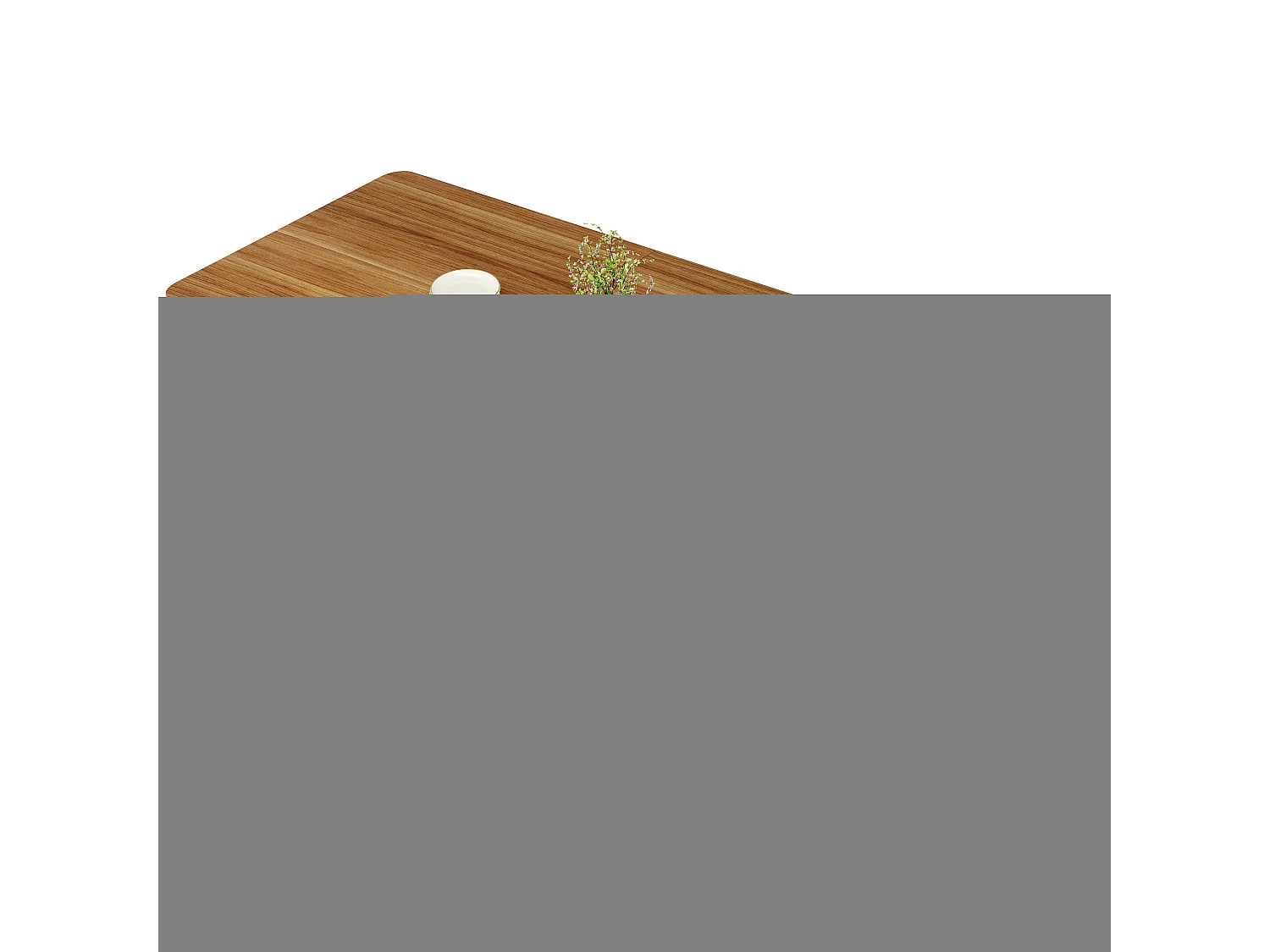 Rozkładany stół jadalny 140/180 x 80 x 75 cm ze zintegrowaną przestrzenią do przechowywania - MDF i metal - brązowy