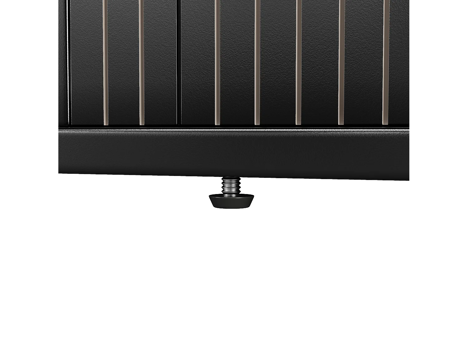 Mesa de jantar extensível com 2 portas de abertura por pressão - MDF - 118 a 158 x 118 x 76,8 cm - Preta