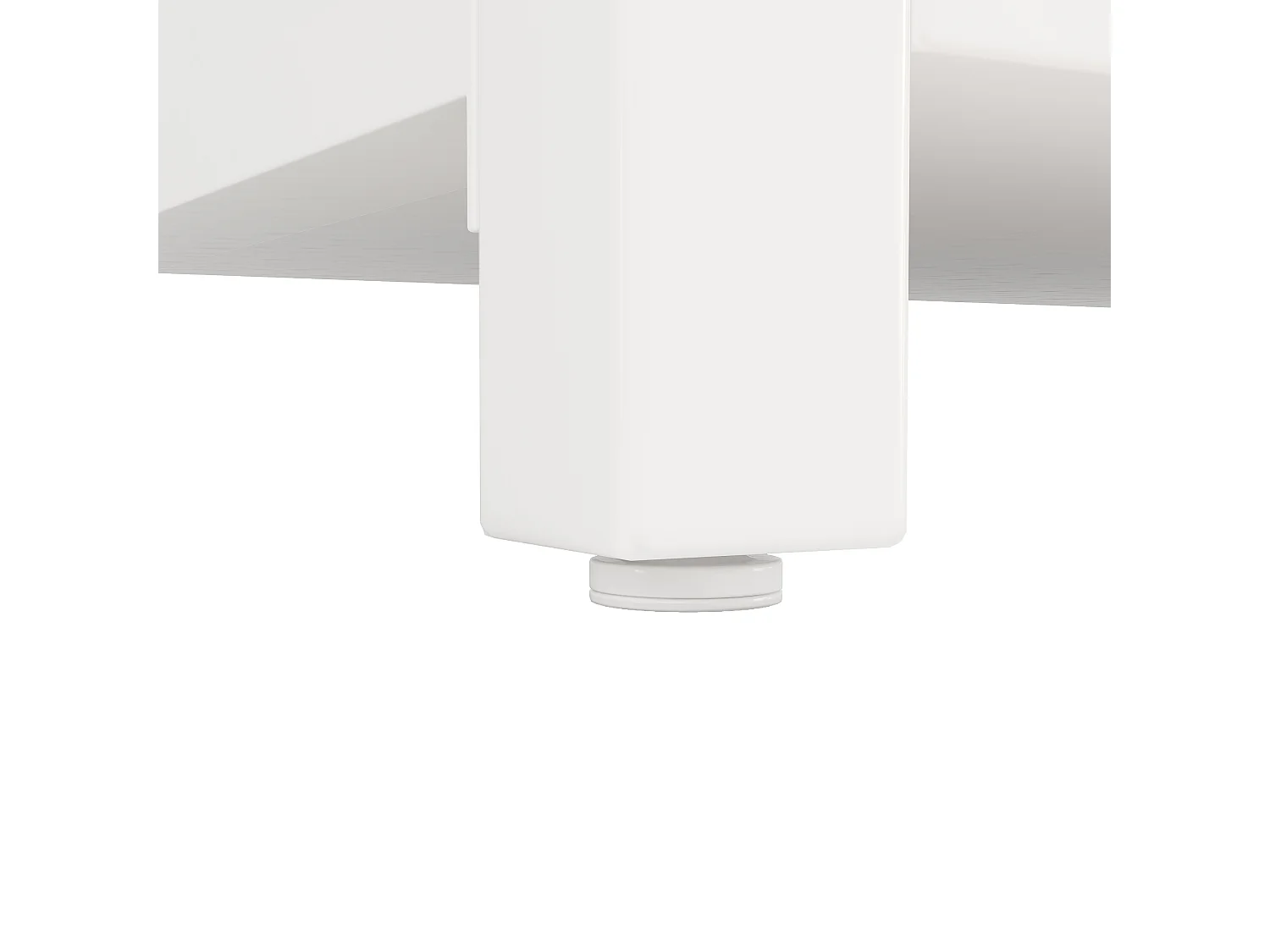 Wyspa kuchenna z drzwiami szklanymi, 2 szufladami, 2 drzwiami i LED - MDF, szkło - 100 x 80 x 90 cm - Biały i drewno