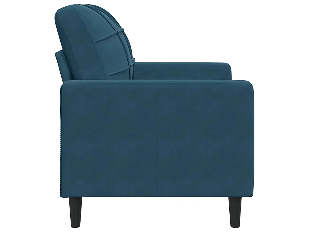 Fauteuil 60 cm fluweel blauw