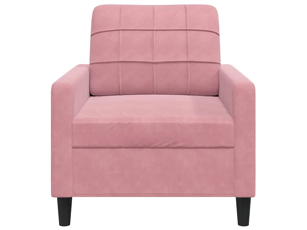 Fauteuil Rose 60 cm Velours