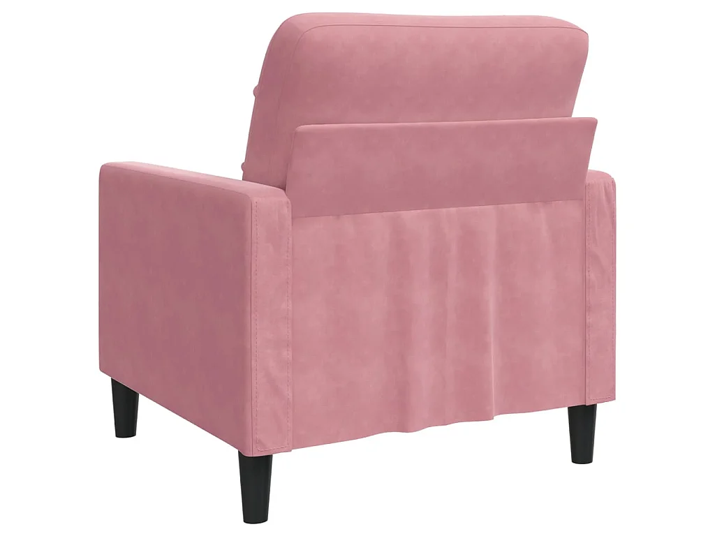 Fauteuil Rose 60 cm Velours