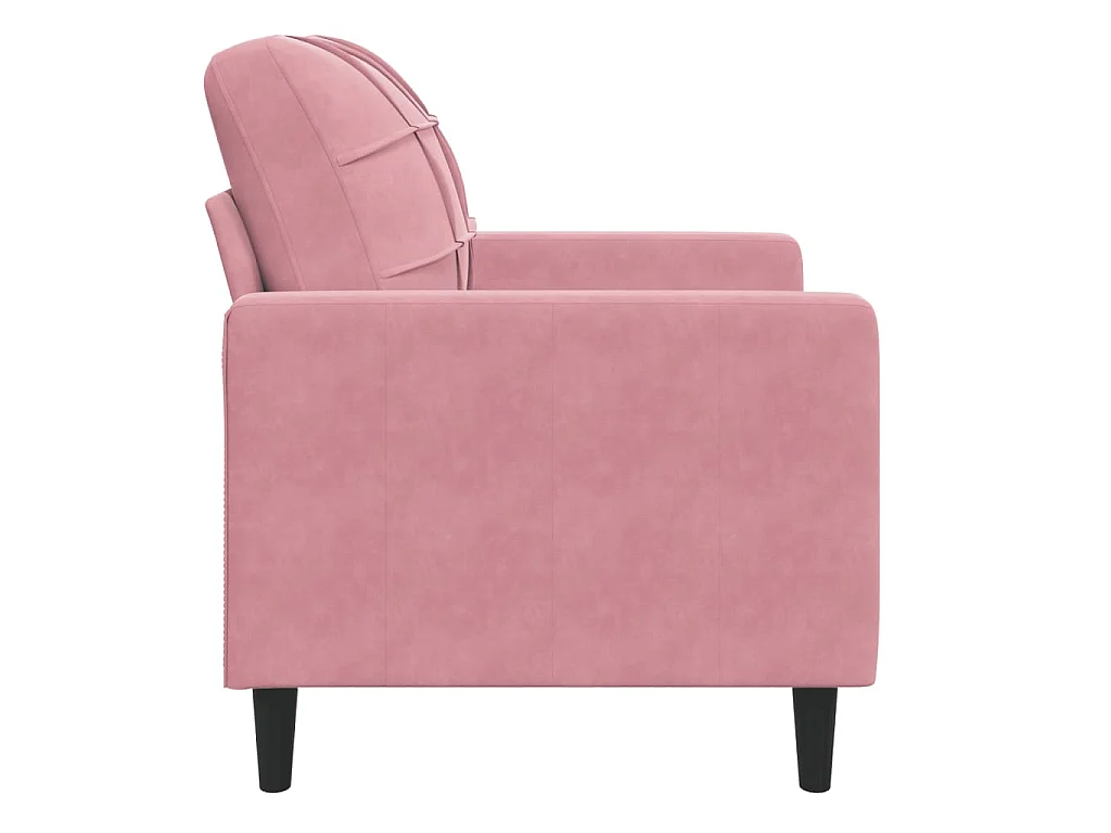 Fauteuil Rose 60 cm Velours
