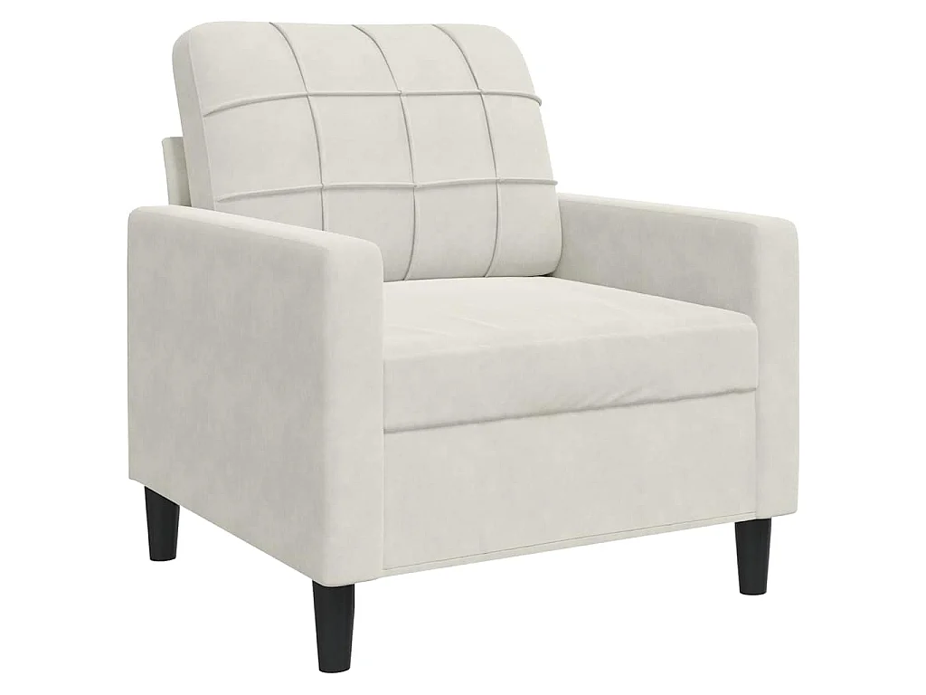 Poltrona Crema 60 cm Velluto