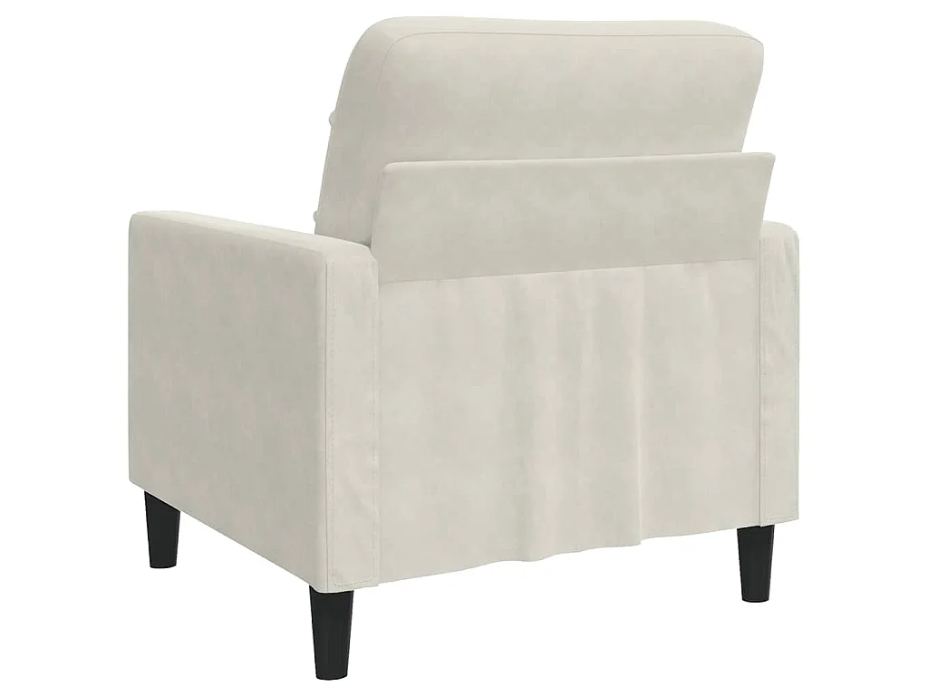 Poltrona Crema 60 cm Velluto