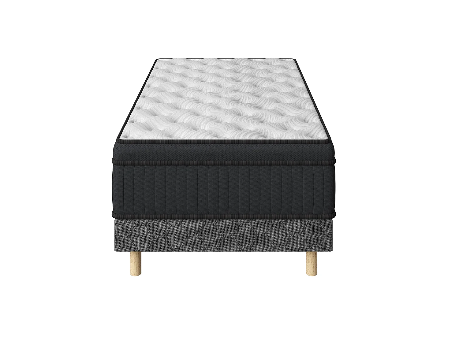 Matras + boxspring set 90x190 cm, memoryschuim, dikte 25 cm