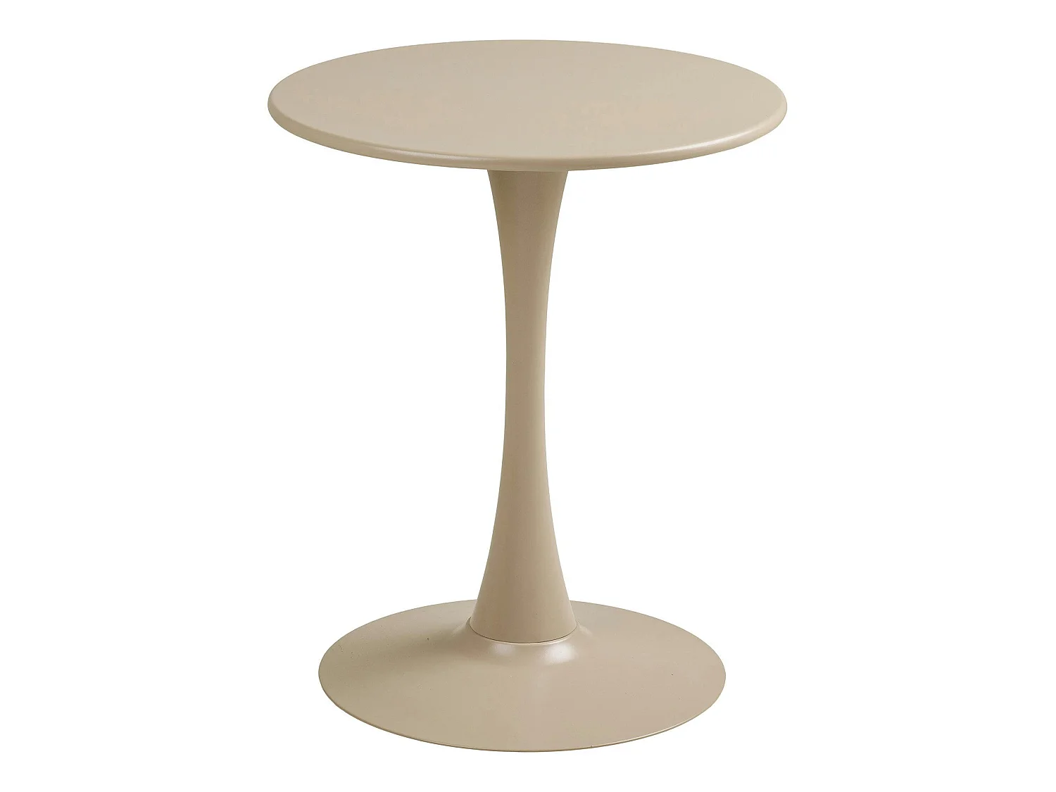 Table bistrot ronde en acier taupe ø60 cm RHODES