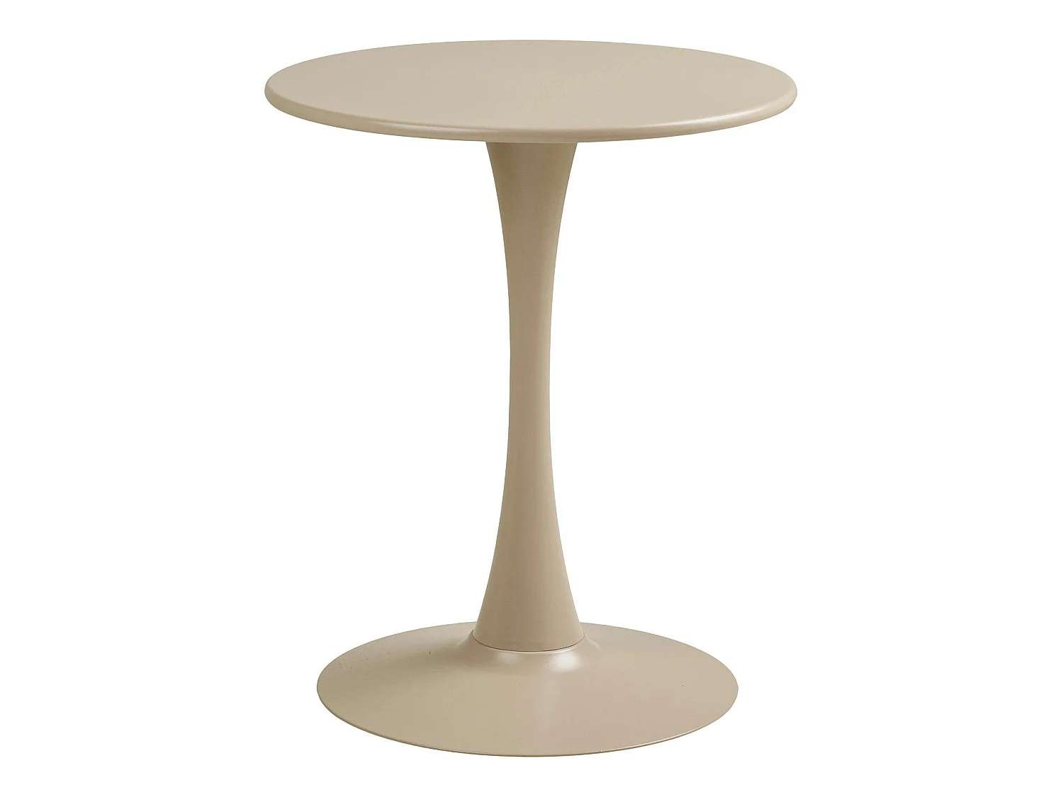 Table bistrot ronde en acier taupe ø60 cm RHODES