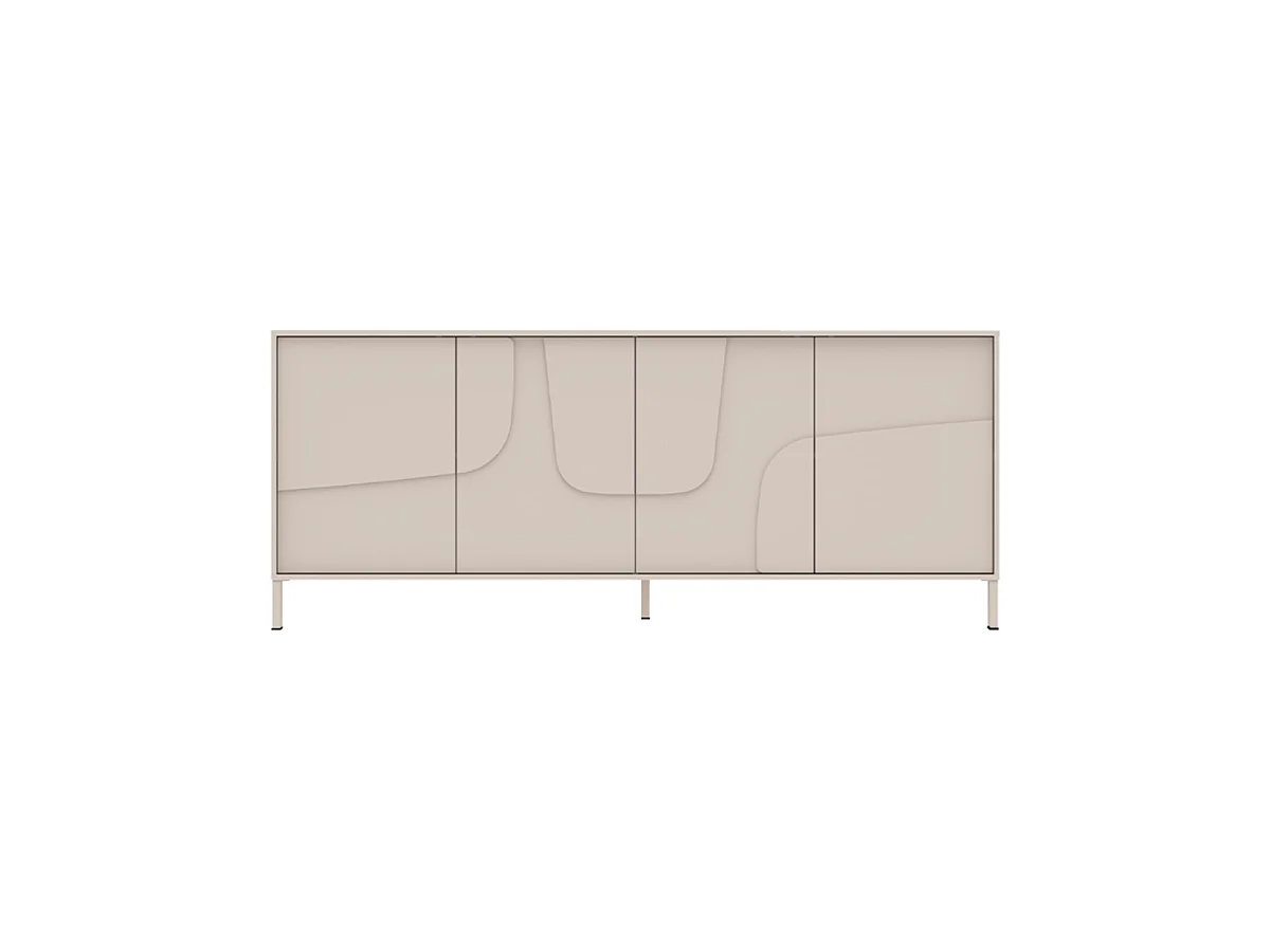Bufé de 4 Puertas Decorado en Cachemira L205 cm - TERRA