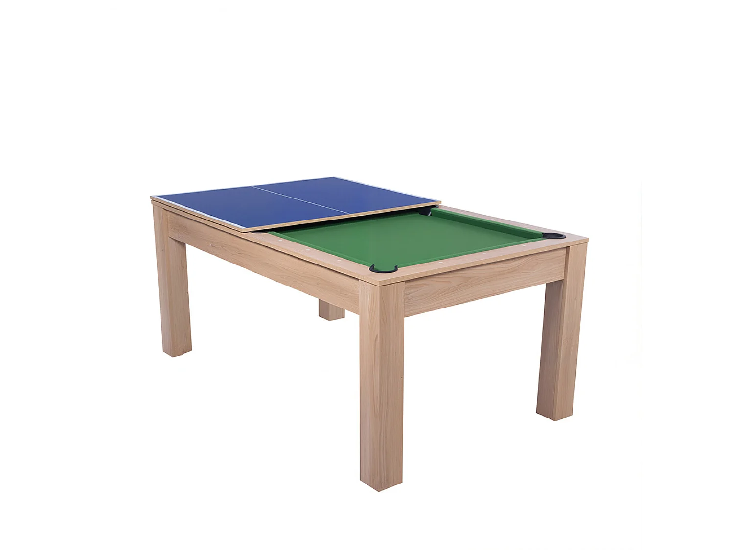 Table multi-jeux 3 en 1 convertible en billard, ping-pong et table à manger CLEVELAND