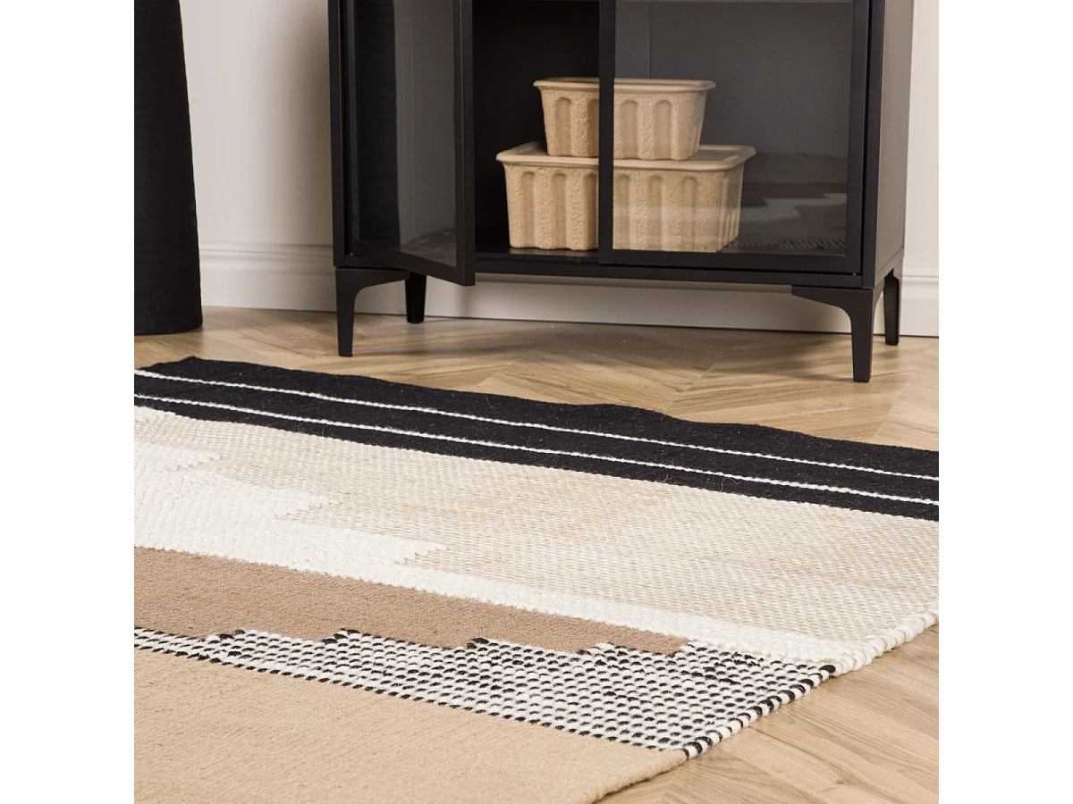 Aston vloerkleed 230x162cm bruin.