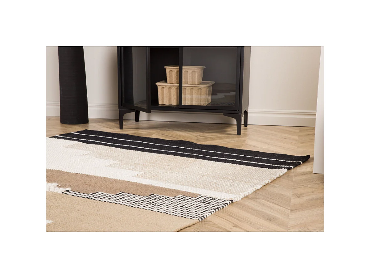 Tapis Déco en Laine "Aston" 202x300cm Multicolore