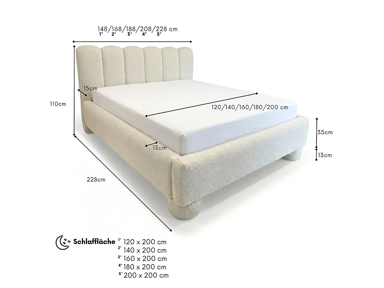 LIT REMBOURRÉ MONA 1 avec coffre de rangement et sommier à lattes SPACE PLUS ROBO-FRIENDLY 160x200-CORAL20 vert