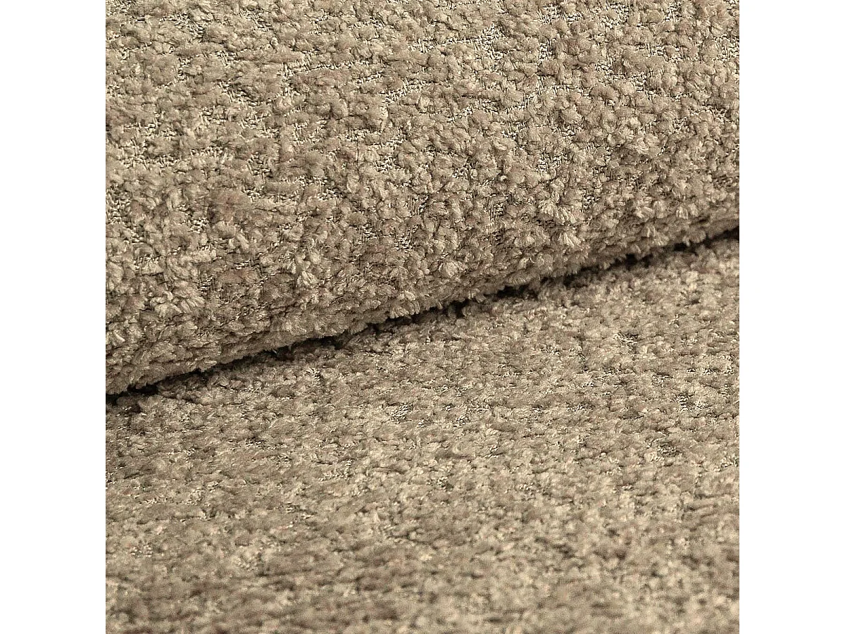 LIT REMBOURRÉ MONA 1 avec coffre de rangement et sommier à lattes SPACE PLUS ROBO-FRIENDLY 180x200-CORAL50 taupe