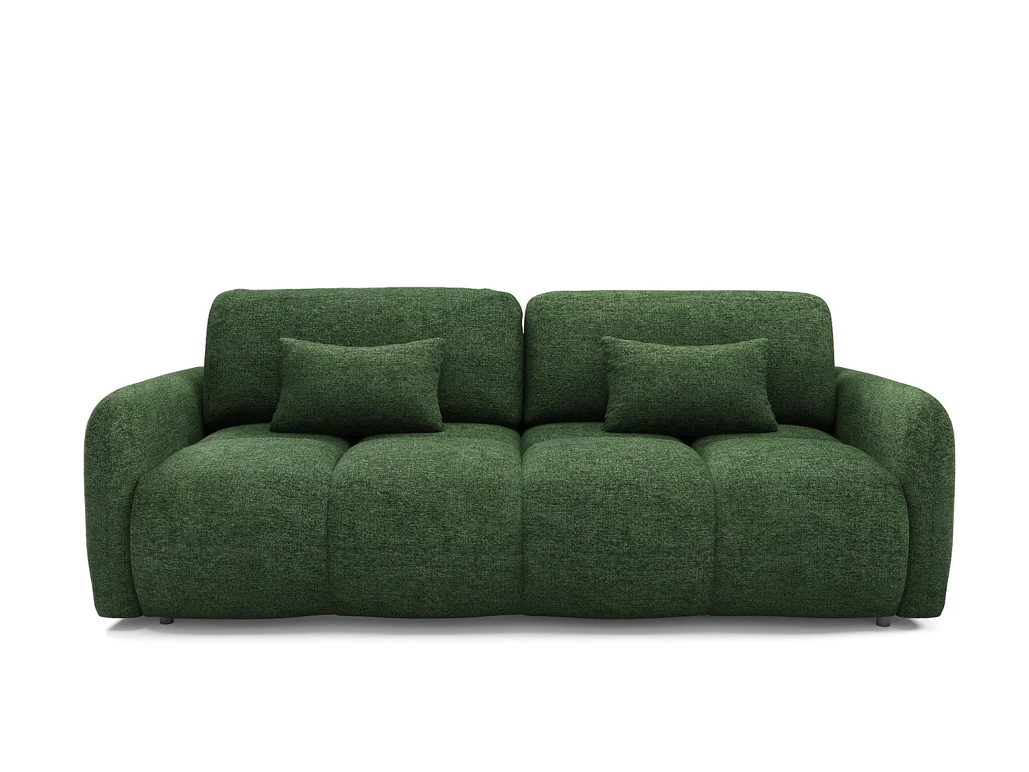 4-zits slaapbank SOFA BUFFOLO, flesgroenkleurige gemêleerde stof, ultrazachte zitkussens met wolkachtig comfort, onweerstaanbaar zitcomfort