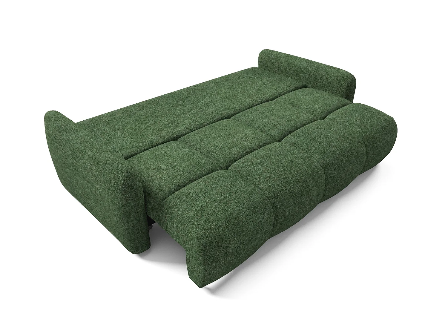 4-zits slaapbank SOFA BUFFOLO, flesgroenkleurige gemêleerde stof, ultrazachte zitkussens met wolkachtig comfort, onweerstaanbaar zitcomfort