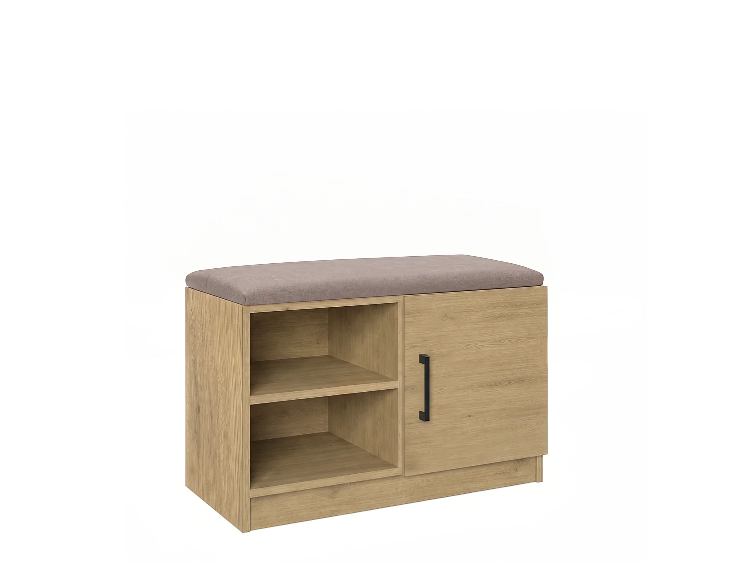 Meuble à chaussures Sovi - 70 x 44 x 33 cm avec assise meuble pour entrée chêne Cremona