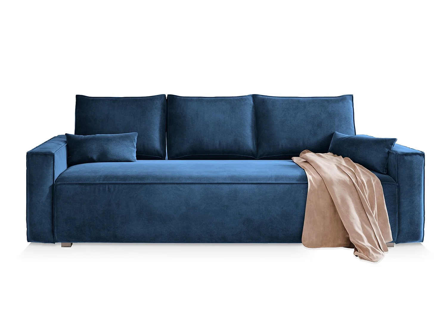Slaapbank ALATRI Fluwelen stof Blauw