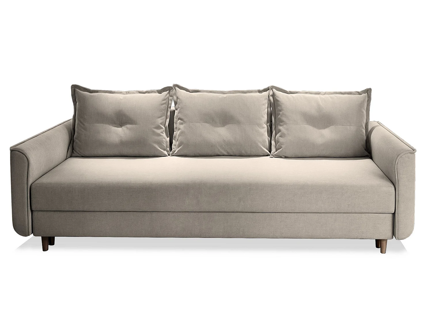 Slaapbank NAPOL Pluche stof Beige