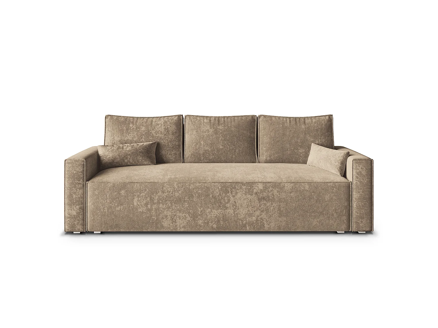 Slaapbank MENI Chenillestof Beige