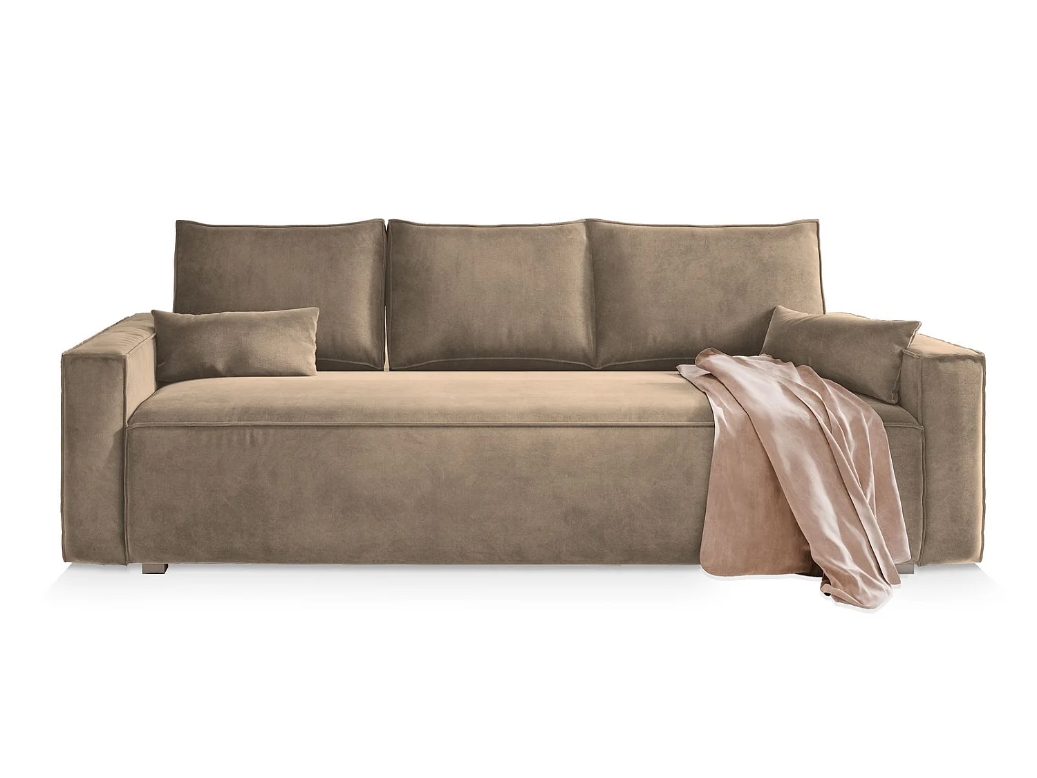 Slaapbank ALATRI Fluwelen stof Beige