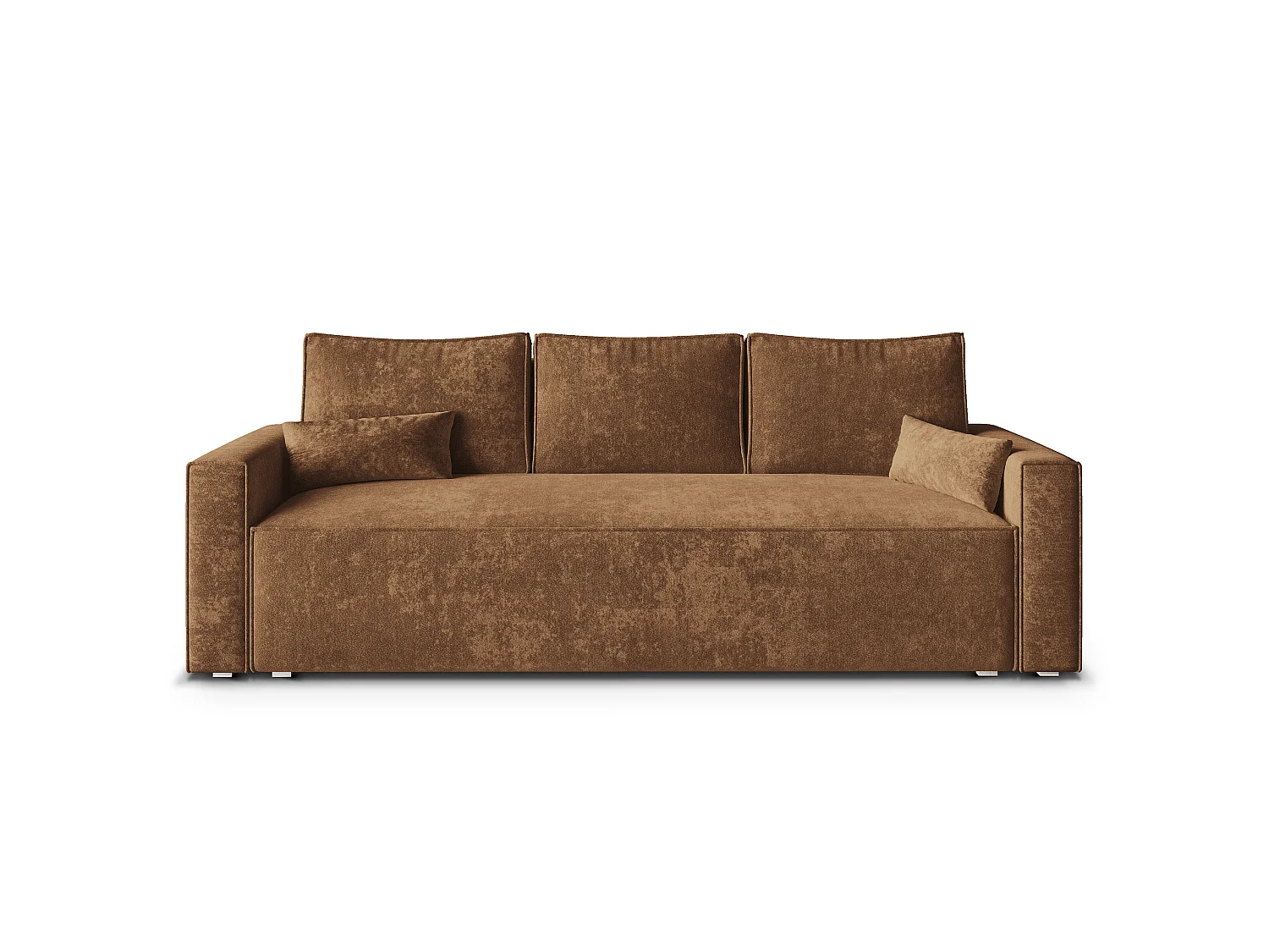 Canapé-lit MENI, Tissu chenille, Bronzefarben
