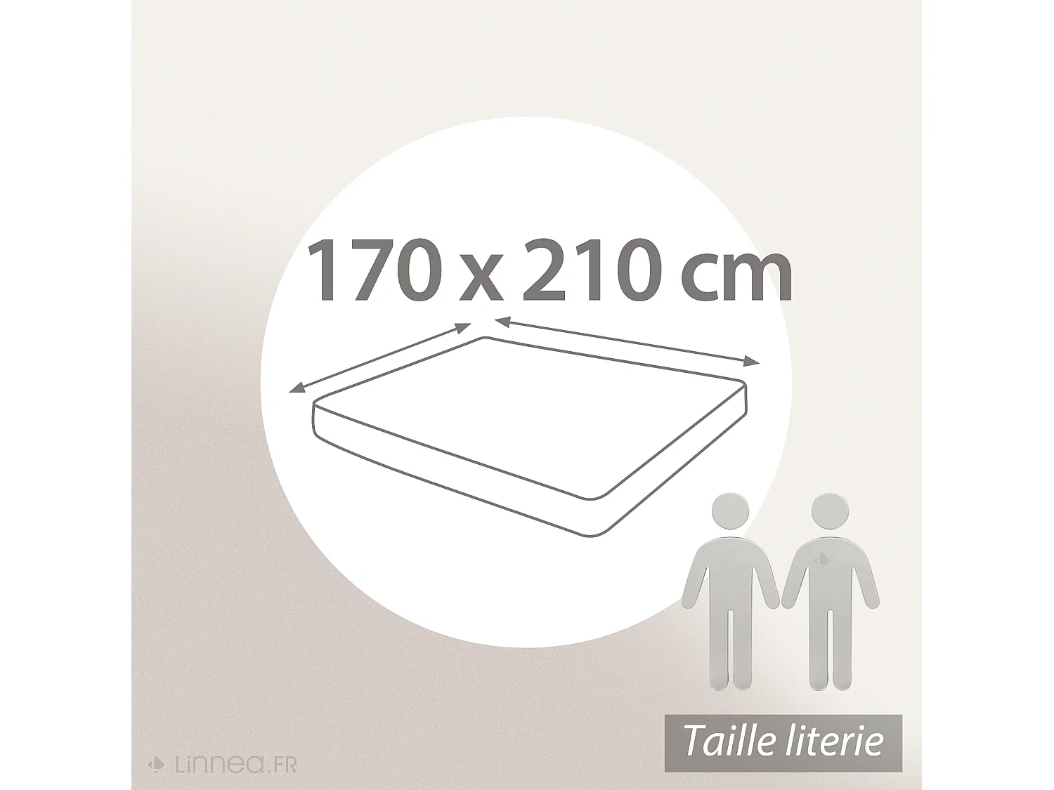 Drap housse uni 170x210 cm bonnet 30 cm coton ALTO Garance
