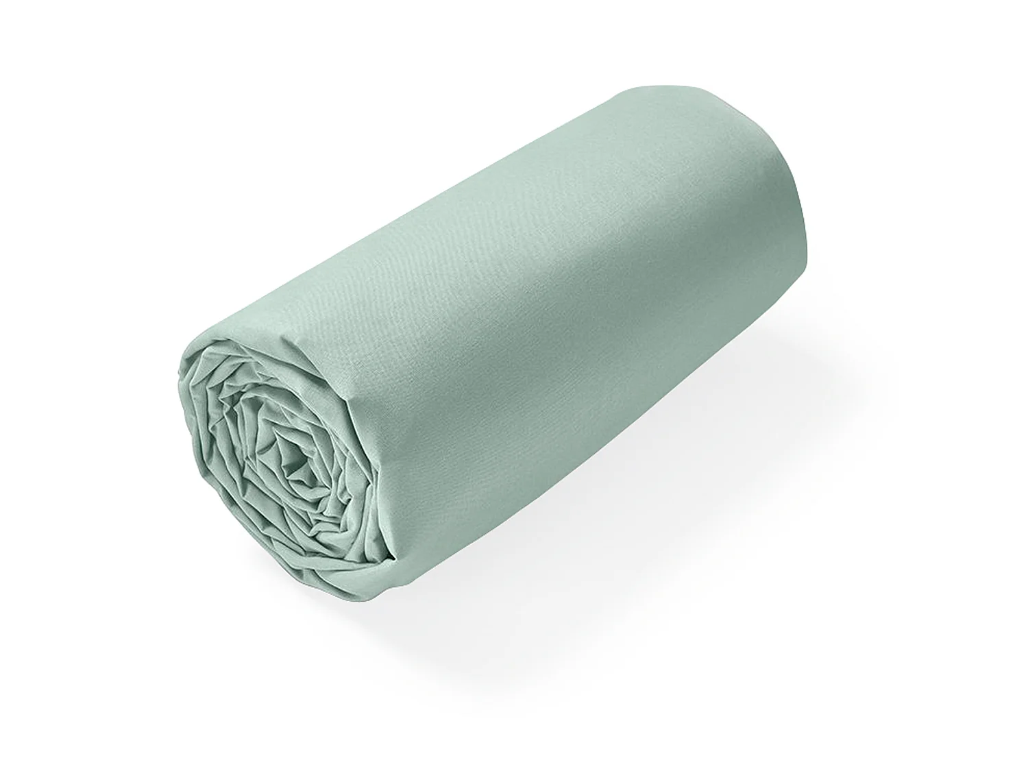 Drap housse uni 70x190 cm bonnet 30 cm coton ALTO vert fleur d'amandier
