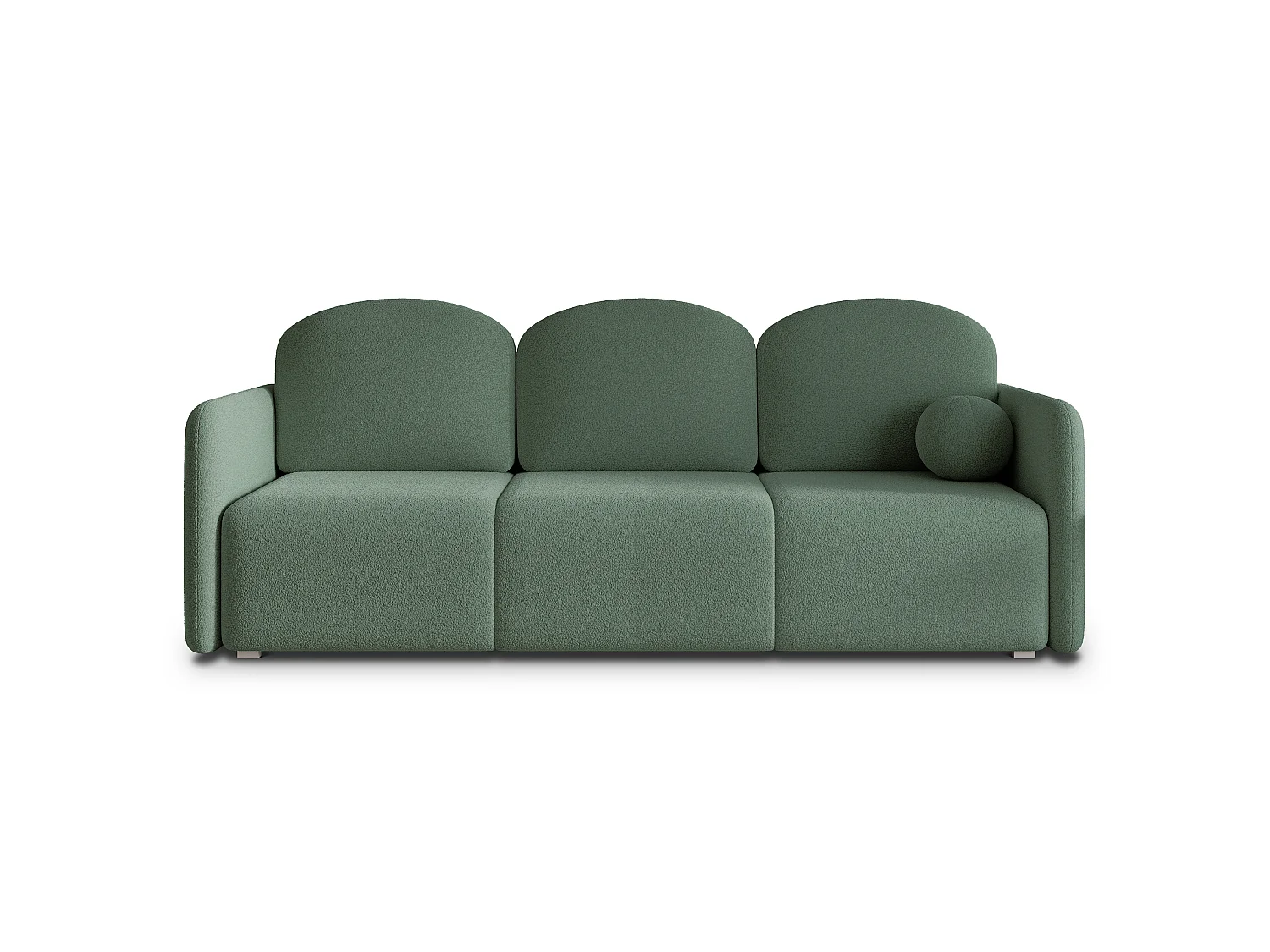 Slaapbank SUVI III Bouclé stof Groen