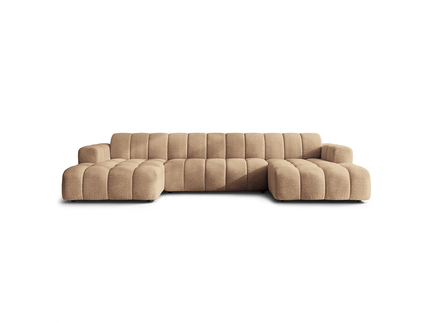 Ecksofa AENIS, Strukturstoff Beige