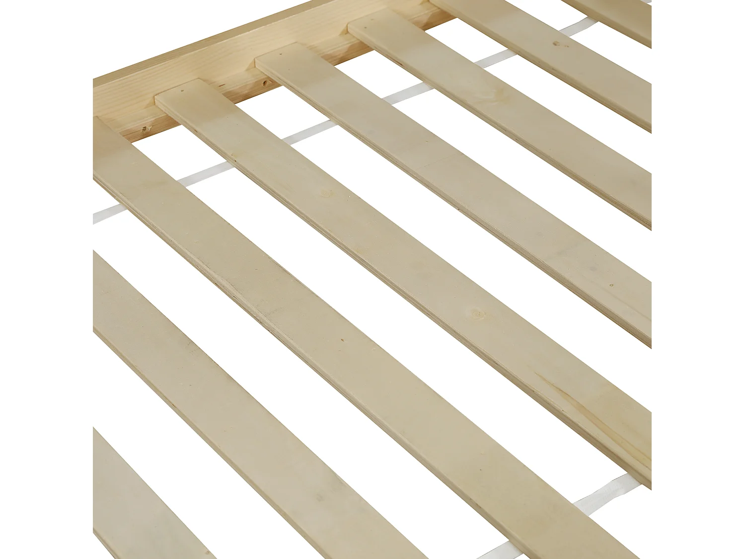 Lit superposé enfant 90x200 cm - avec lit gigogne - avec échelles et garde-corps de sécurité - Bois massif + MDF - Blanc (sans matelas)