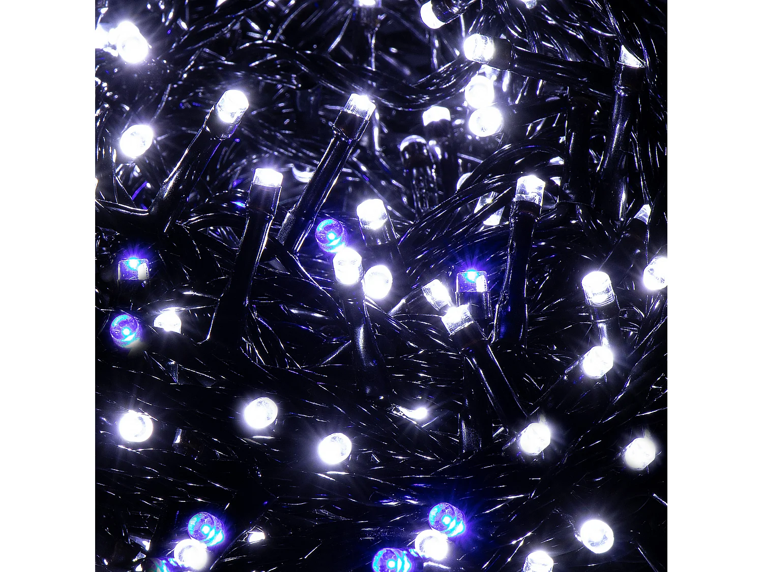 Guirlande lumineuse LED 25,5 m effet flash 300 LED éclairage de Noël
