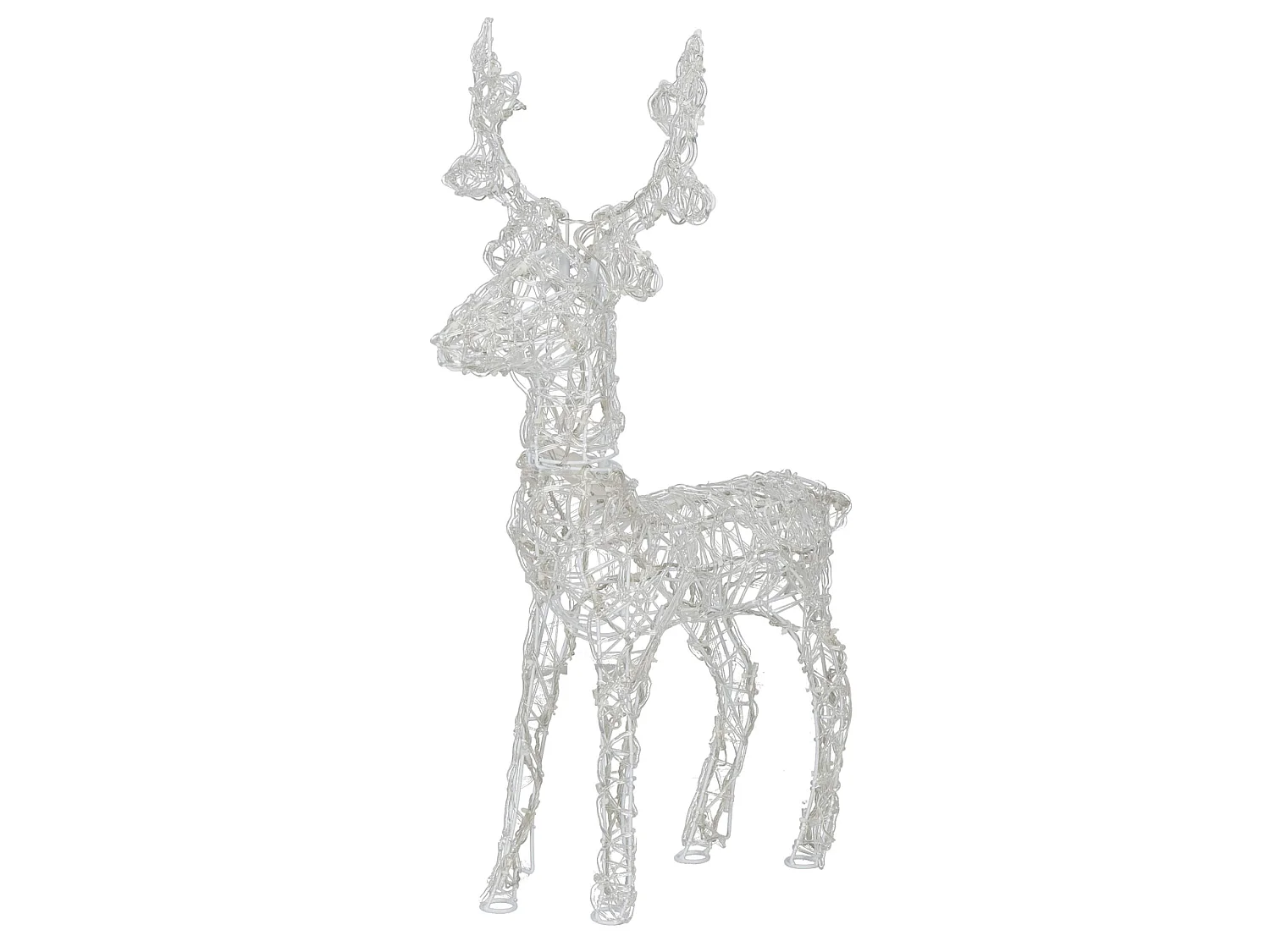 Figurine décorative LED renne debout lumière blanche chaude Noël