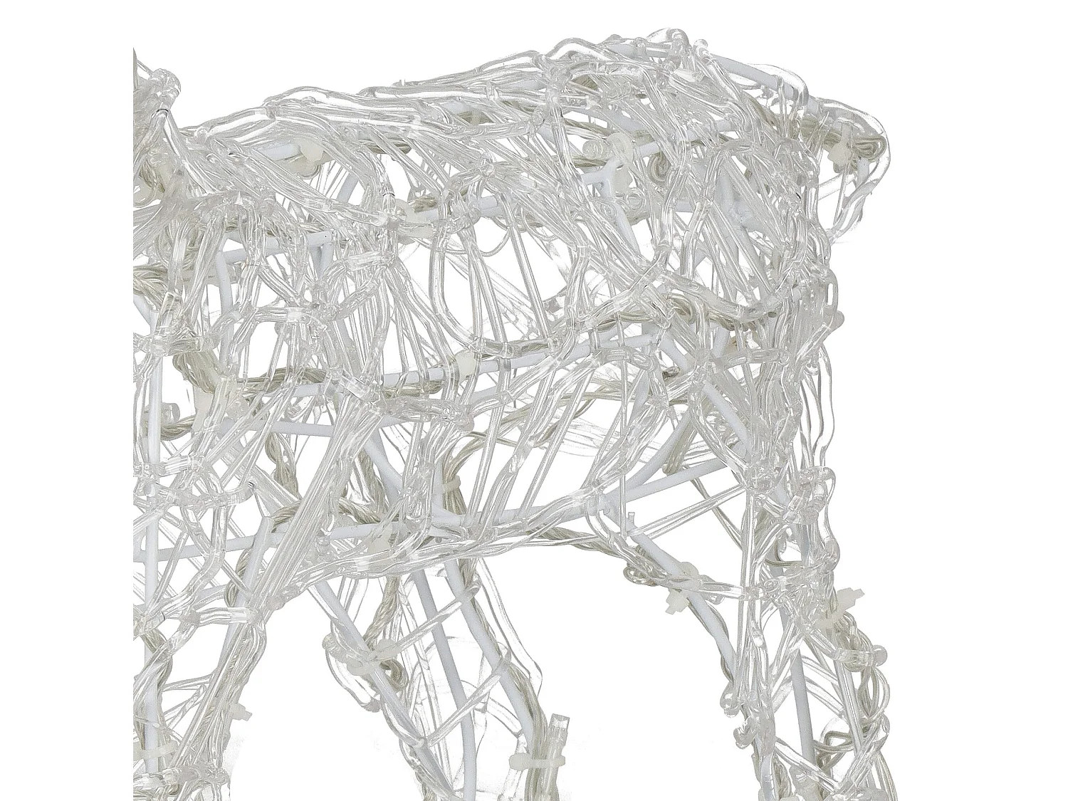Figurine décorative LED renne debout lumière blanche chaude Noël