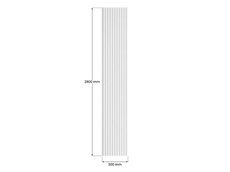 Panneau mural 3D blanc CHEVRON, pack de 3 pièces
