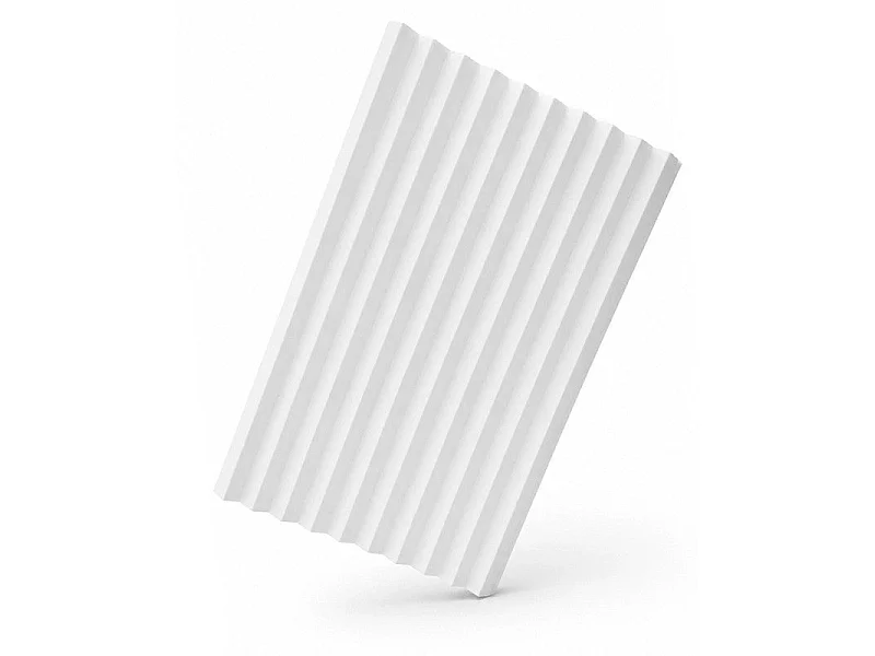Panneau mural 3D blanc CHEVRON, pack de 3 pièces
