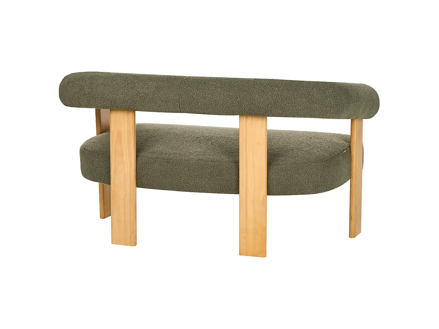 Ensemble de salon ILBRO Bouclé Vert/ Marron clair