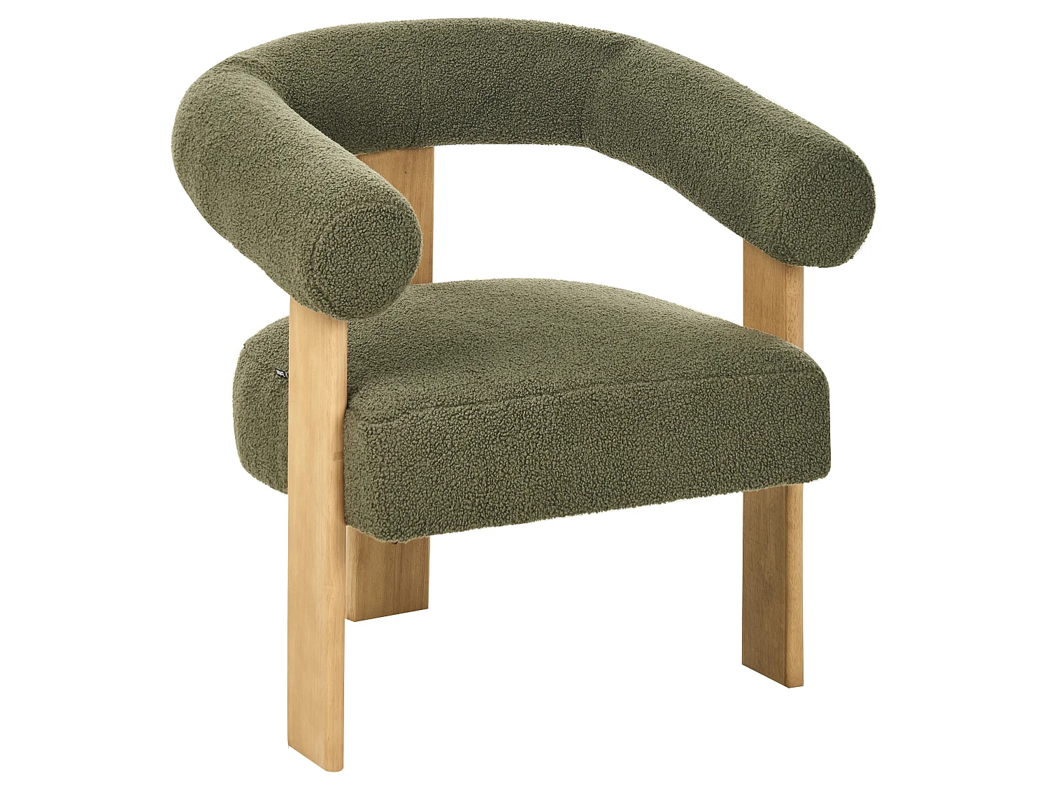 Ensemble de salon ILBRO Bouclé Vert/ Marron clair