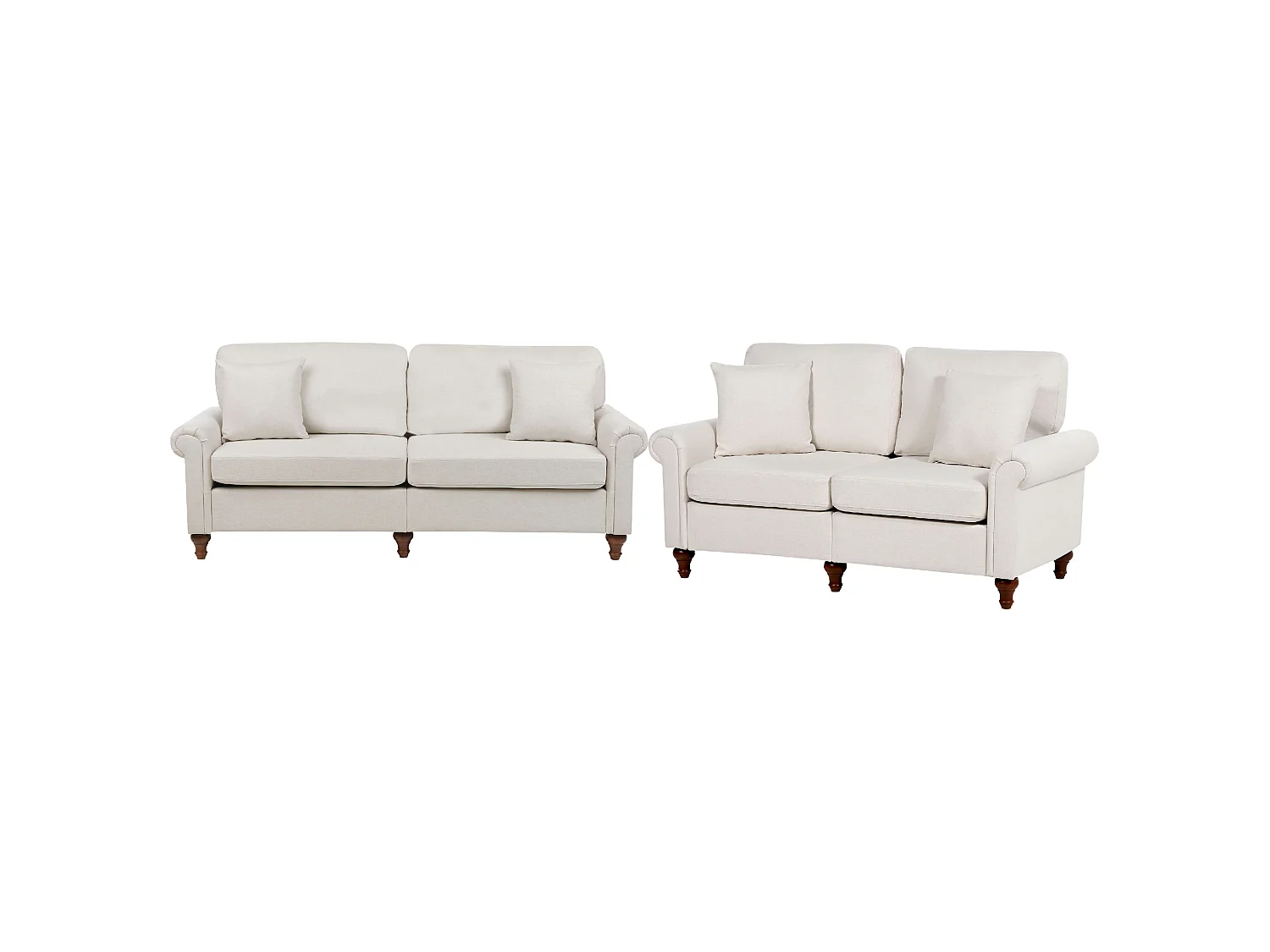 Ensemble de salon GINNERUP Tissu Beige clair 5 places