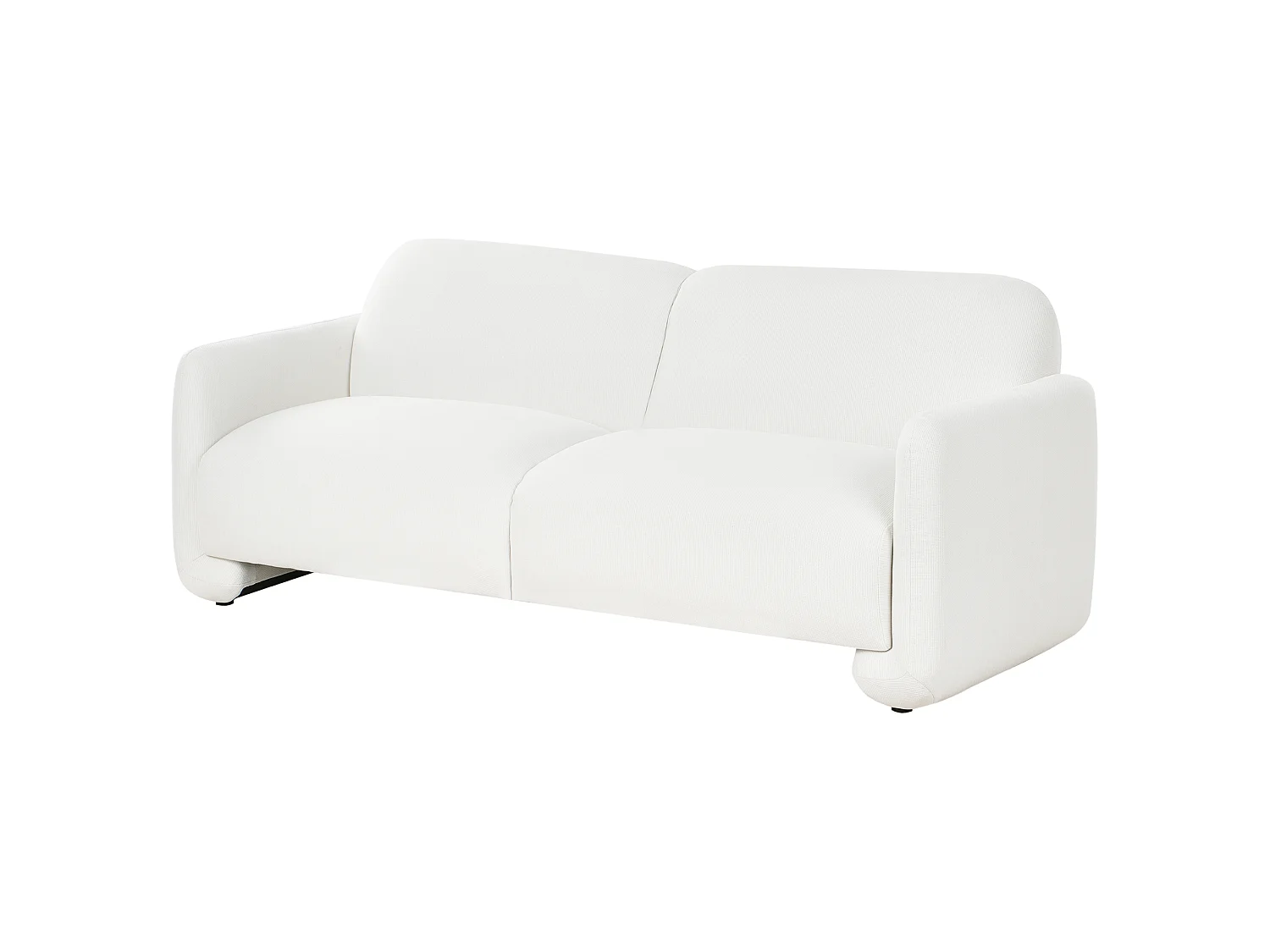 Ensemble de salon SALAND Tissu Blanc 4 places