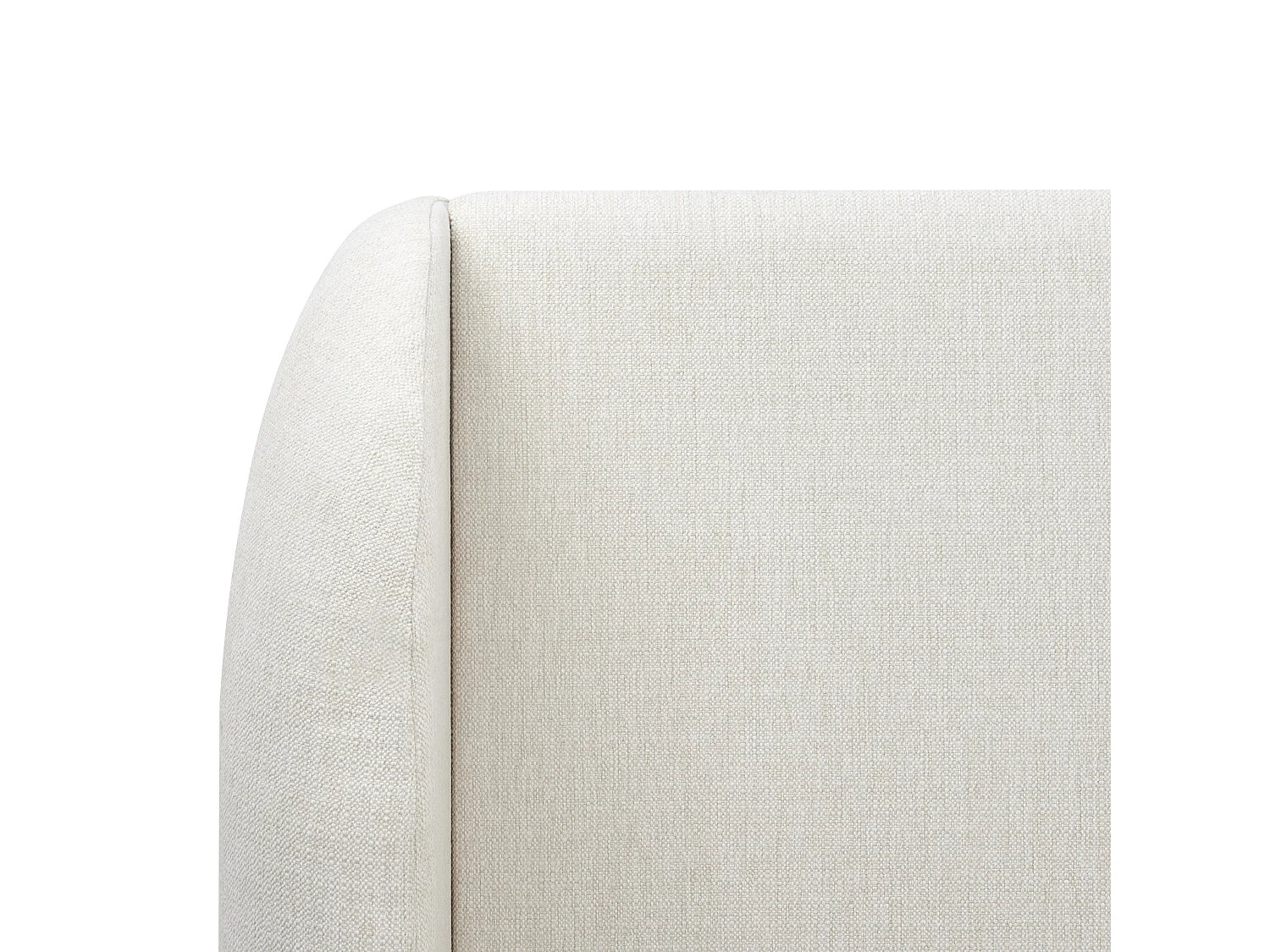 Letto contenitore Tessuto MONESTIER 180 x 200 cm Bianco sporco