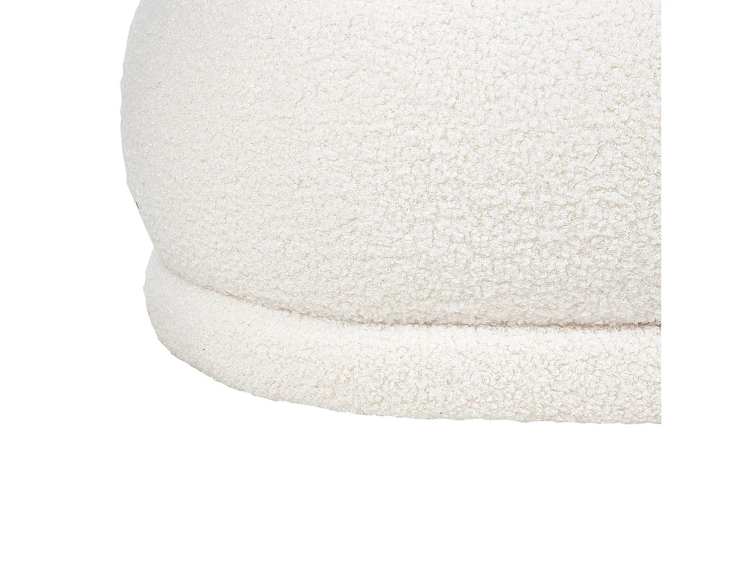 Banc ELLENDALE Bouclé Blanc cassé
