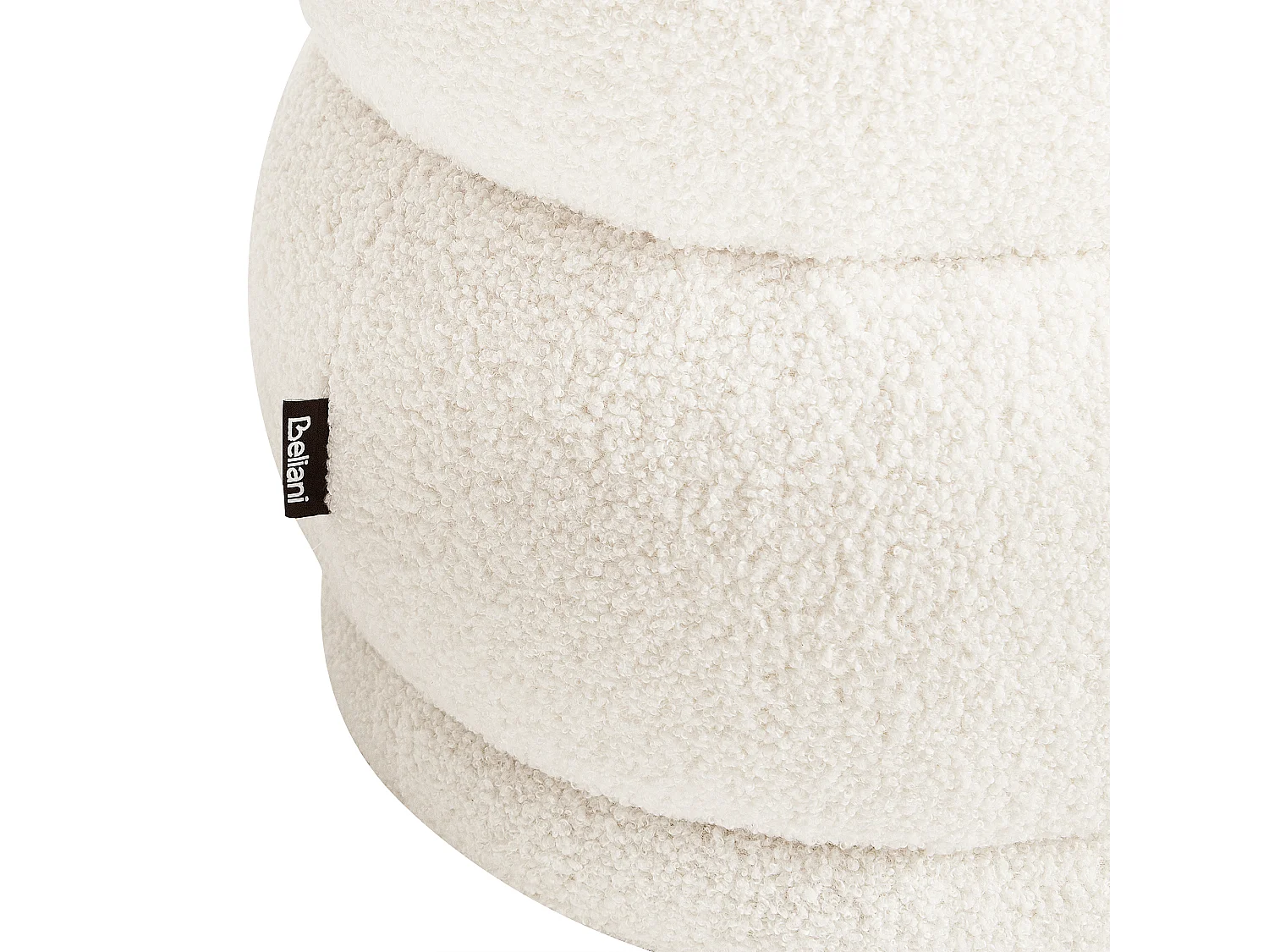 Banc ELLENDALE Bouclé Blanc cassé