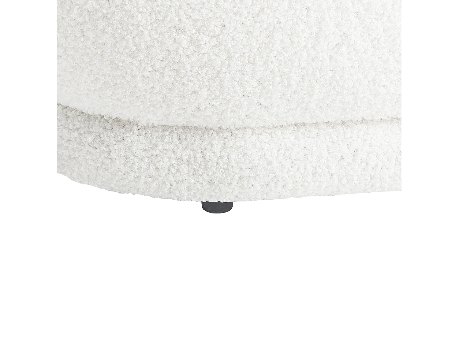 Banc ELLENDALE Bouclé Blanc cassé