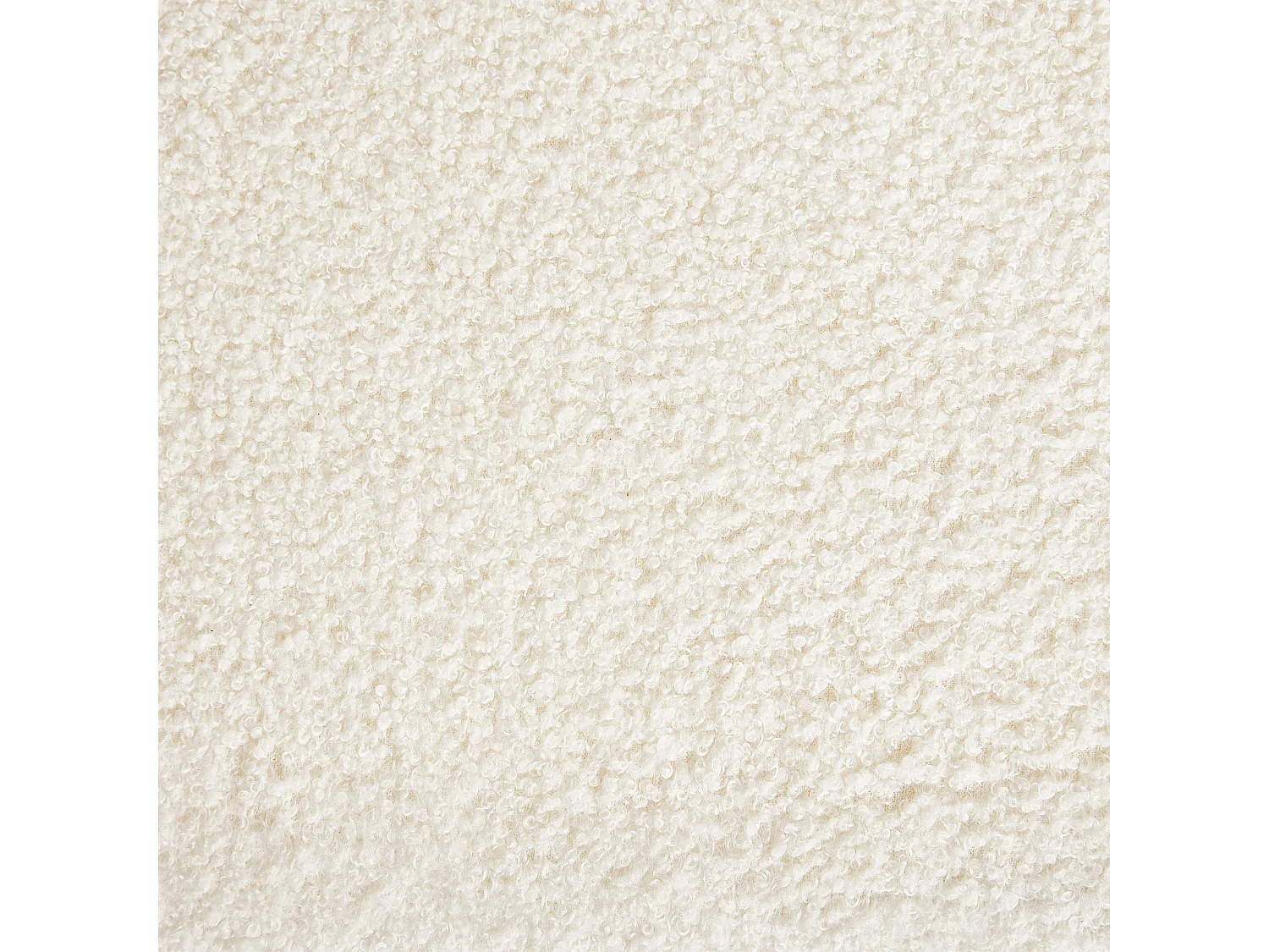 Banc ELLENDALE Bouclé Blanc cassé