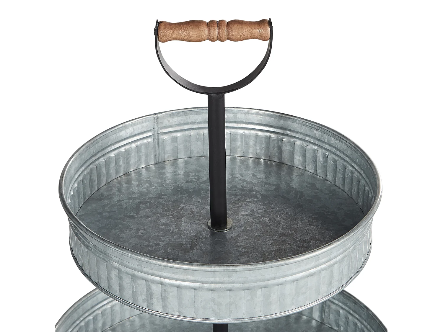 Support à gâteaux à 2 niveaux KOUIGN Argenté