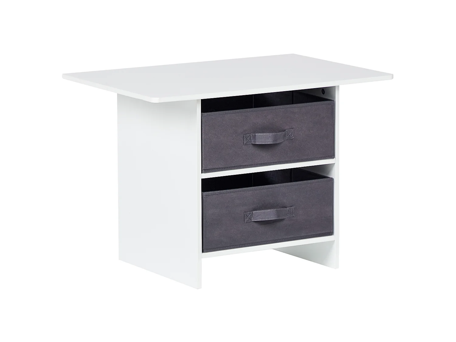 Conjunto de mesa y 2 sillas infantiles blanco YALGOO