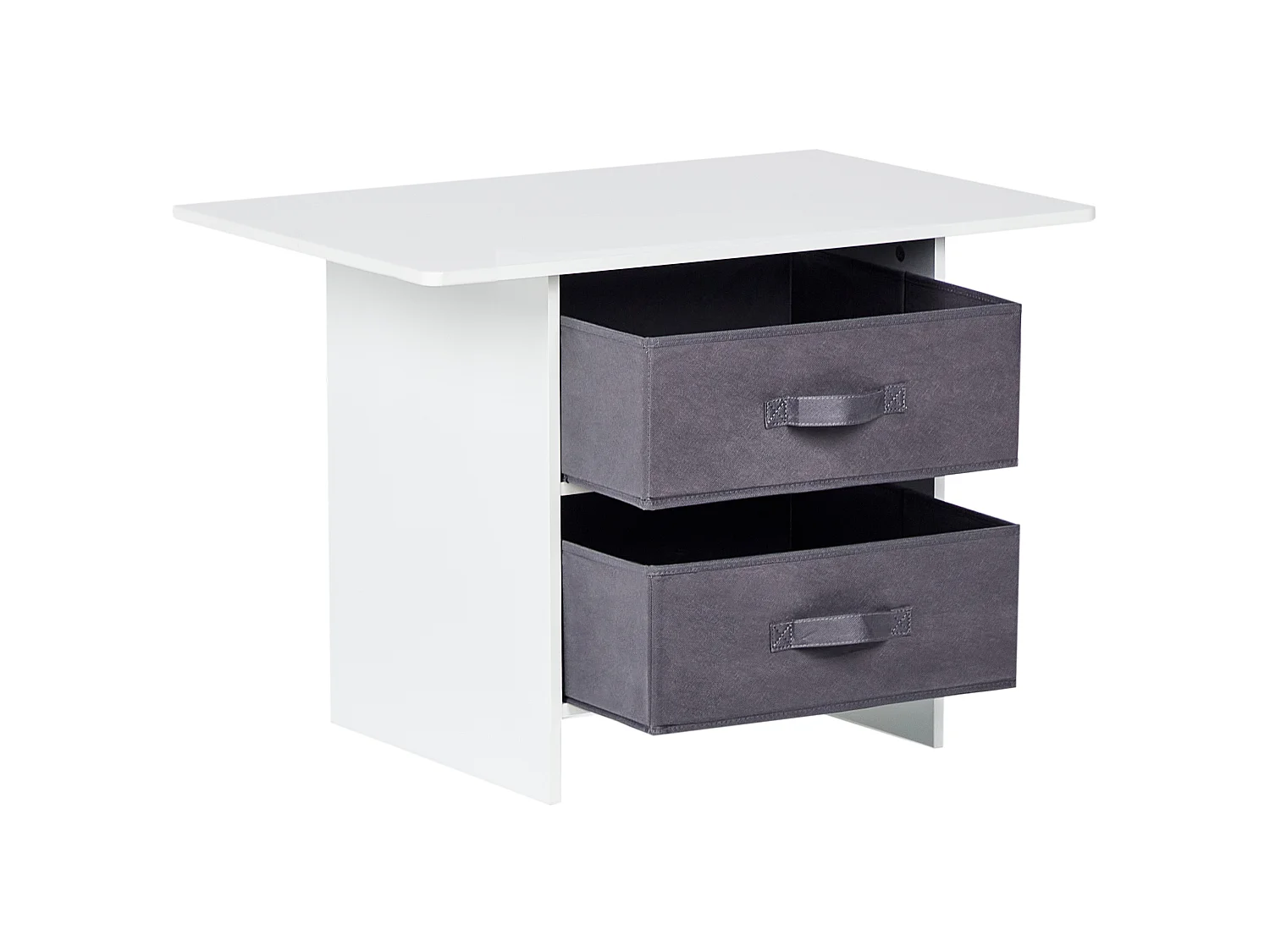 Conjunto de mesa y 2 sillas infantiles blanco YALGOO
