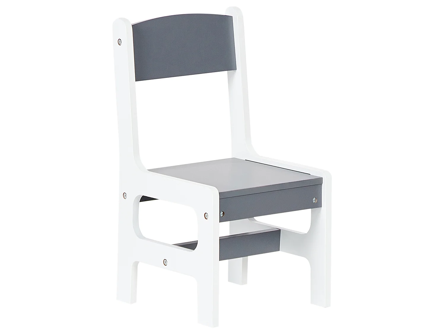 Conjunto de mesa y 2 sillas infantiles blanco YALGOO