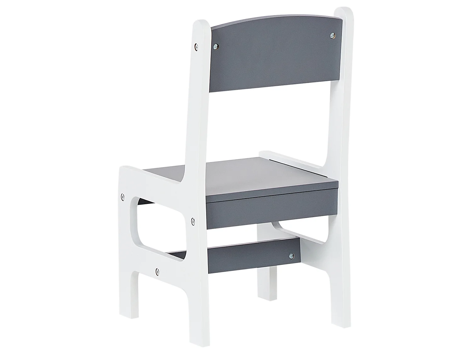 Conjunto de mesa y 2 sillas infantiles blanco YALGOO